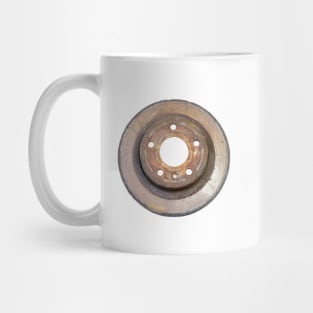 Excessively used rusty brake discs Mug